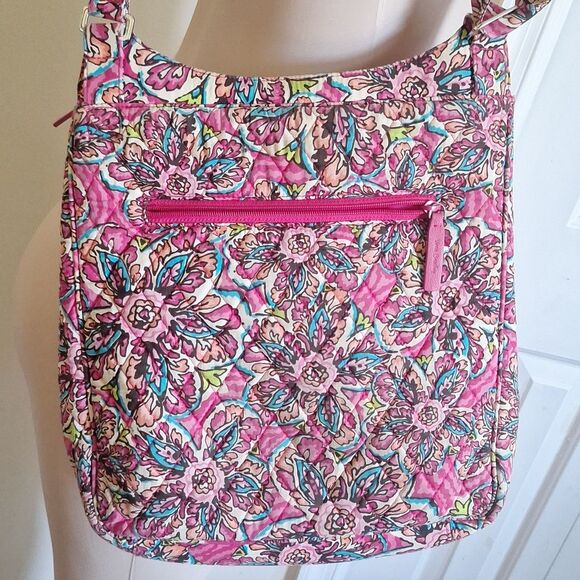 Vera Bradley Pink Floral Messenger Bag And Wallet Set - Picture 6 of 14